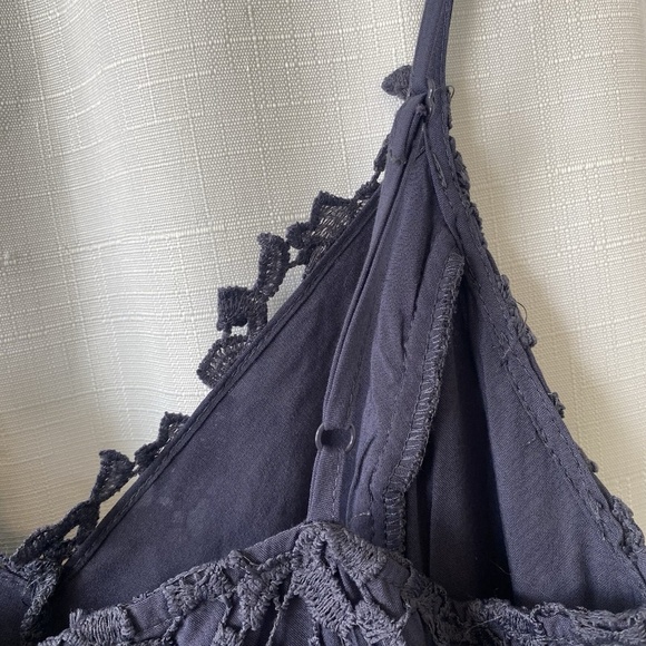 ASTR THE LABEL Lace A Line Midi Dress Navy Size XL NWT - Picture 10 of 13